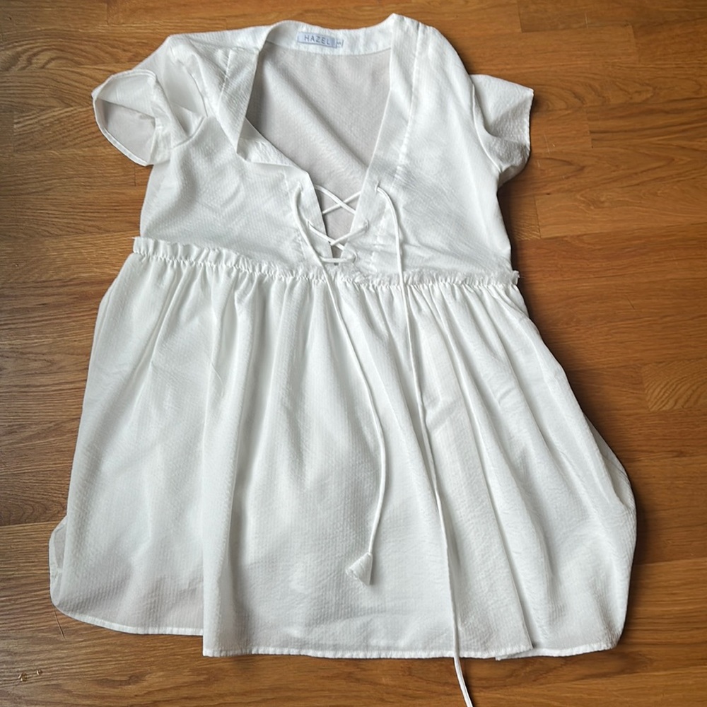 Hazel Dresses | Hazelboutique White Boho Babydoll Dress